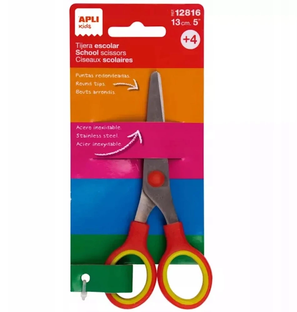Mokyklinės žirklės 13 cm - Apli Kids
