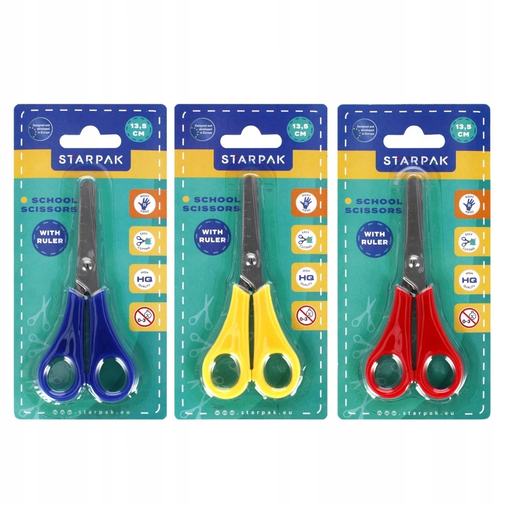 Mokyklinės žirklės 13,5 cm STK - STARPAK