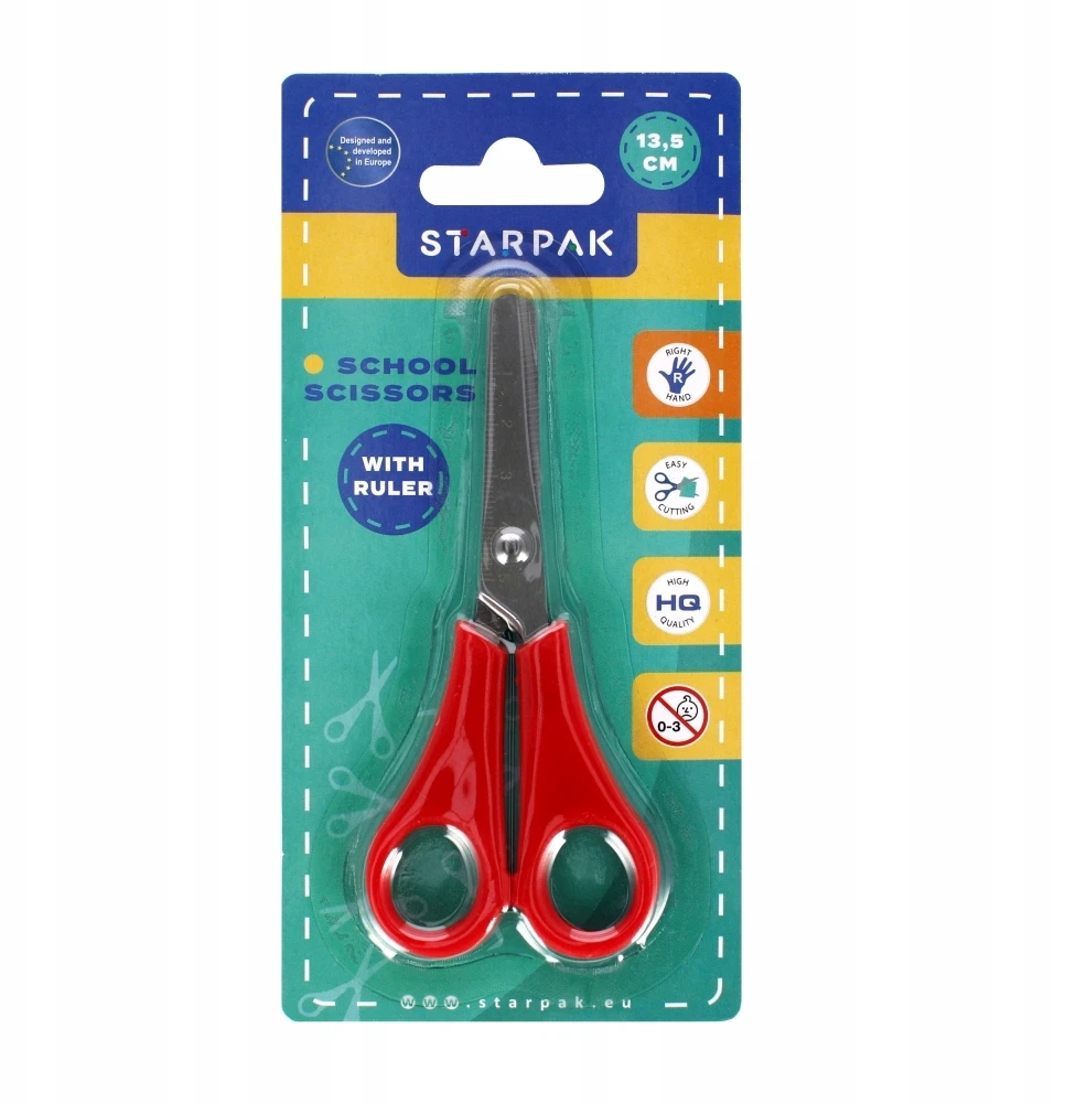 Mokyklinės žirklės 13,5 cm STK - STARPAK