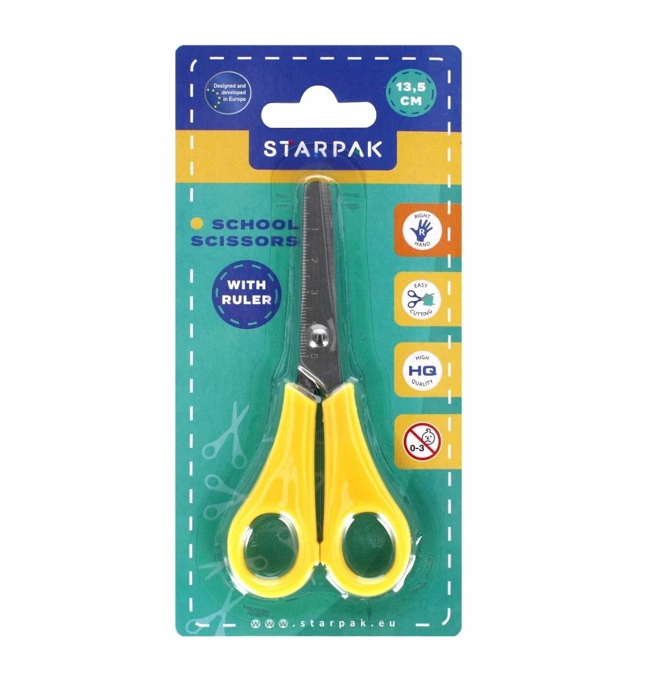 Mokyklinės žirklės 13,5 cm STK - STARPAK
