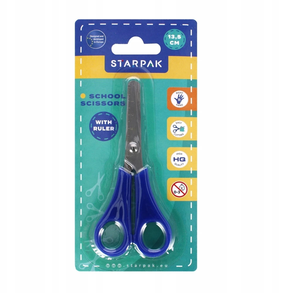 Mokyklinės žirklės 13,5 cm STK - STARPAK