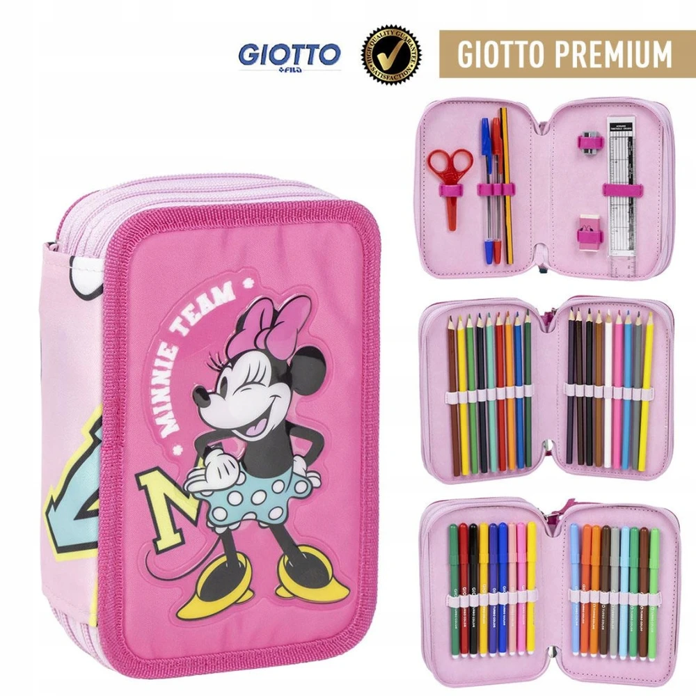 Mokyklinis dėklas Minnie Mouse Fuksija 12,5 x 6,5 x 19,5 cm