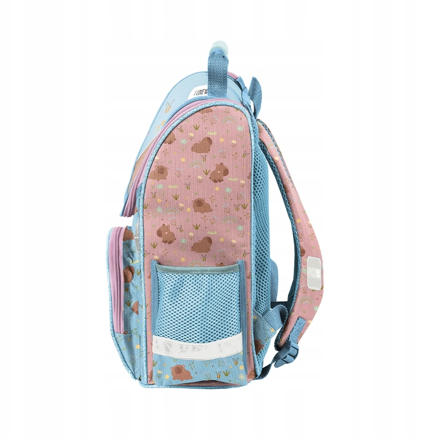 Mokyklinis krepšys mergaitei su kapibara, 1-3 klasės Paso