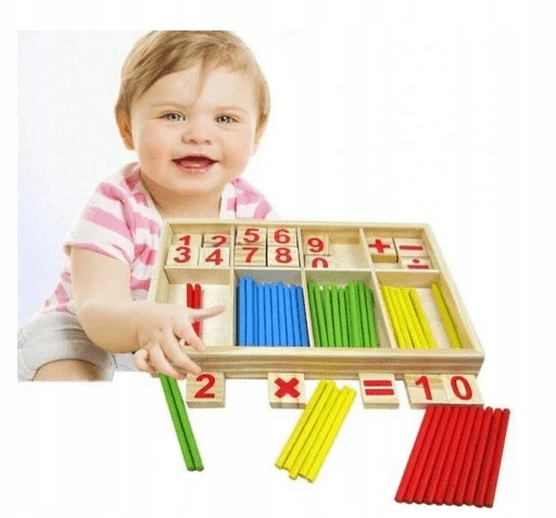 Mokymasis skaičiuoti su medinėmis lazdelėmis - Pro Kids