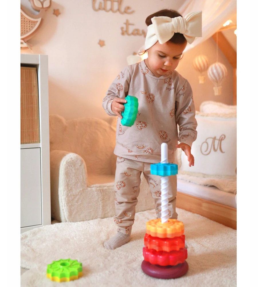 WOOPIE BABY edukacinė piramidė bokštas
