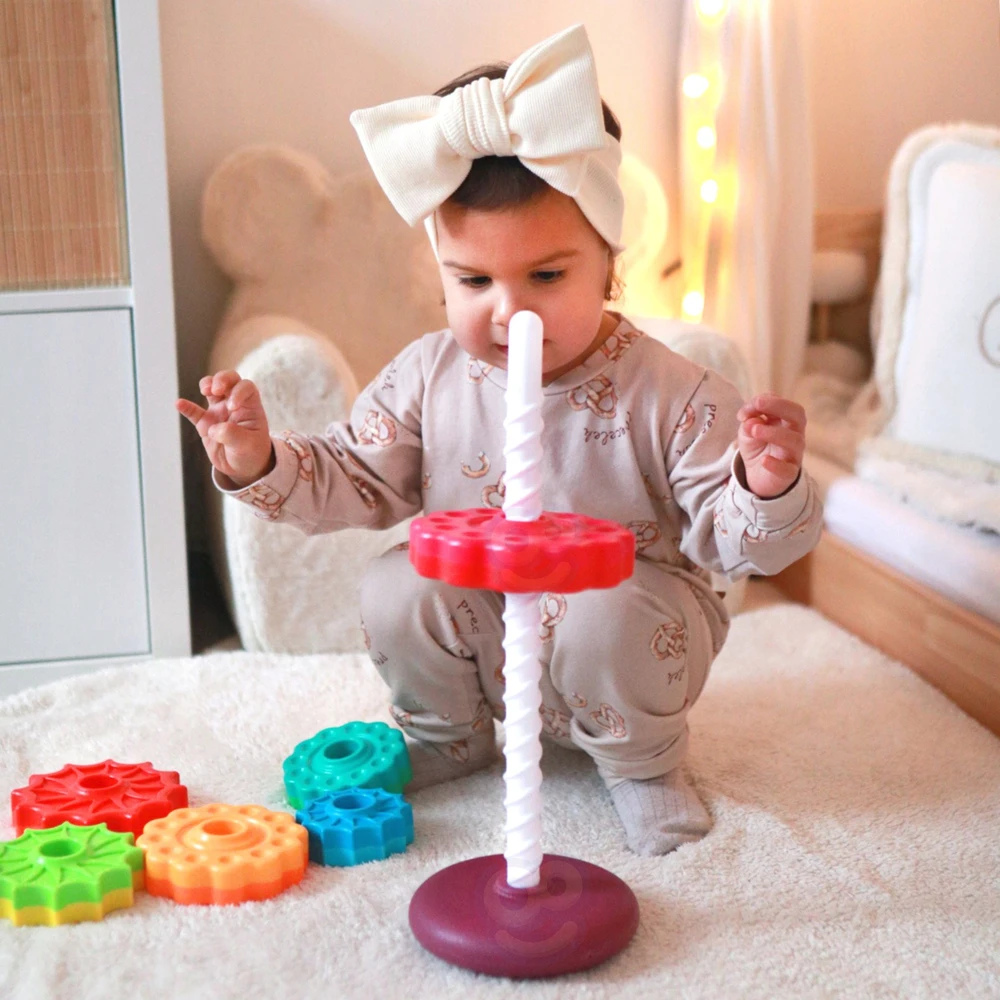 WOOPIE BABY edukacinė piramidė bokštas