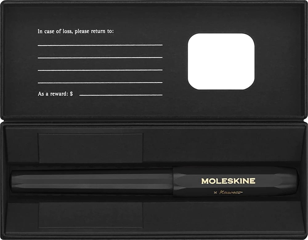 Moleskine x Kaweco Perkeo tušinukas, juodas