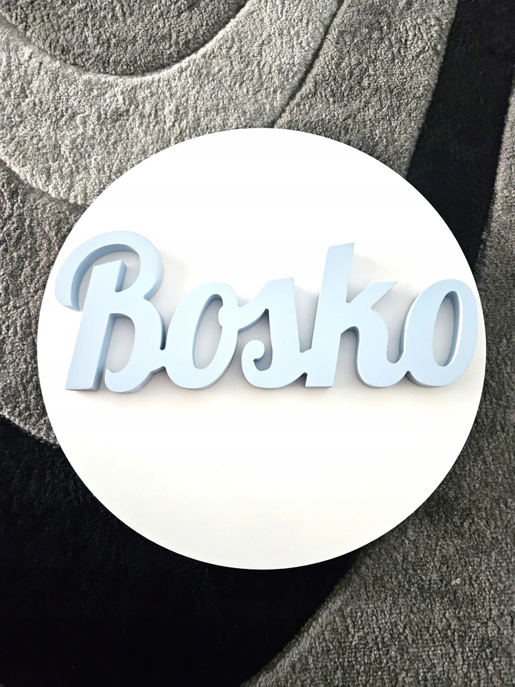 Moliland Lampka nocna chmurka su napisem Bosko- boska lampka ścienna do pokoju dzieci