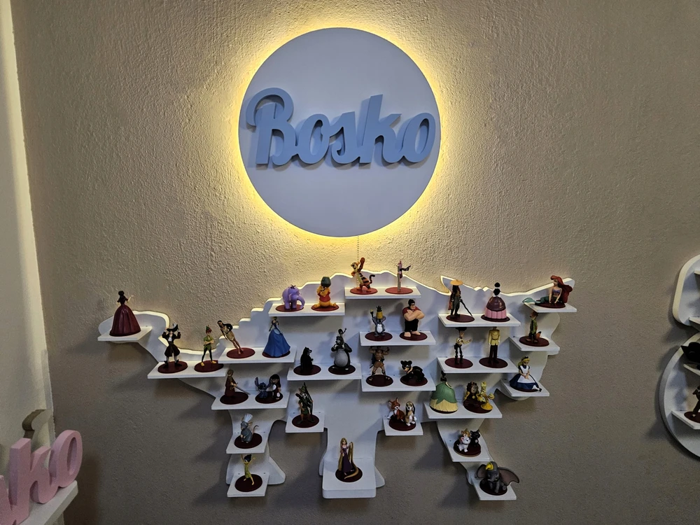 Moliland Lampka nocna chmurka su napisem Bosko- boska lampka ścienna do pokoju dzieci