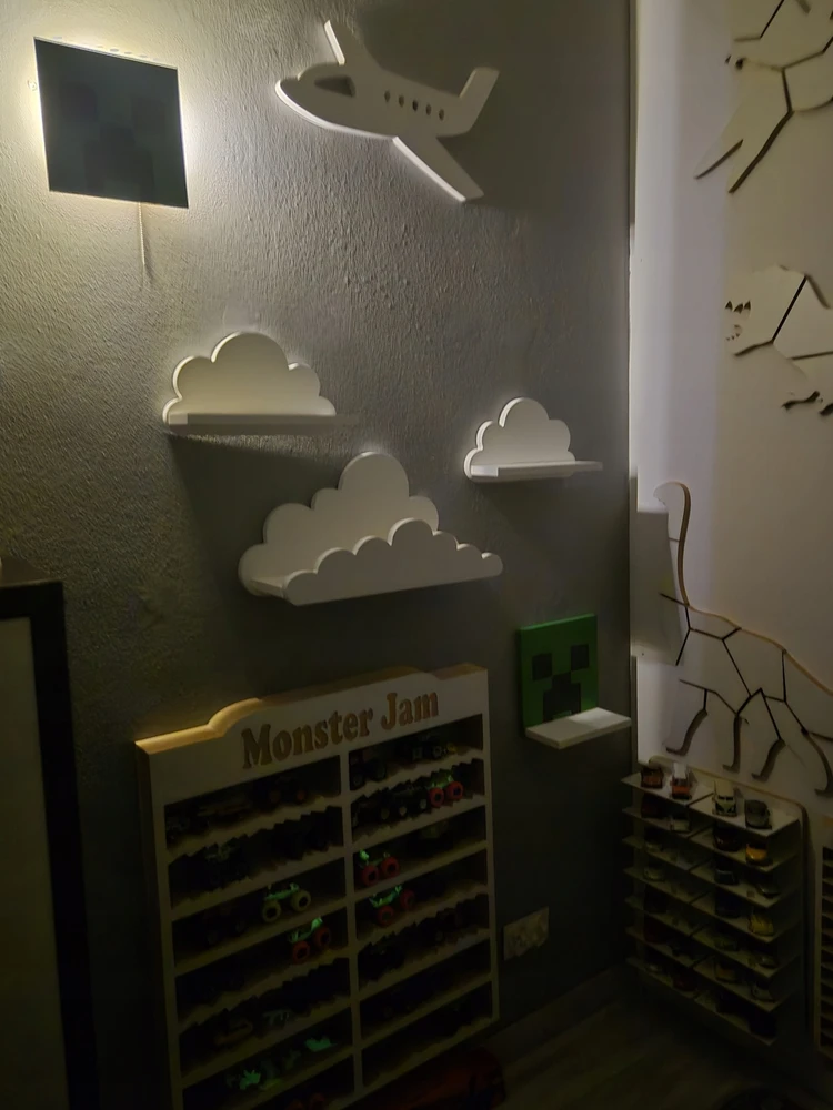Moliland Lampka nocna Minecraft Creeper LED na baterie do pokoju dziecka
