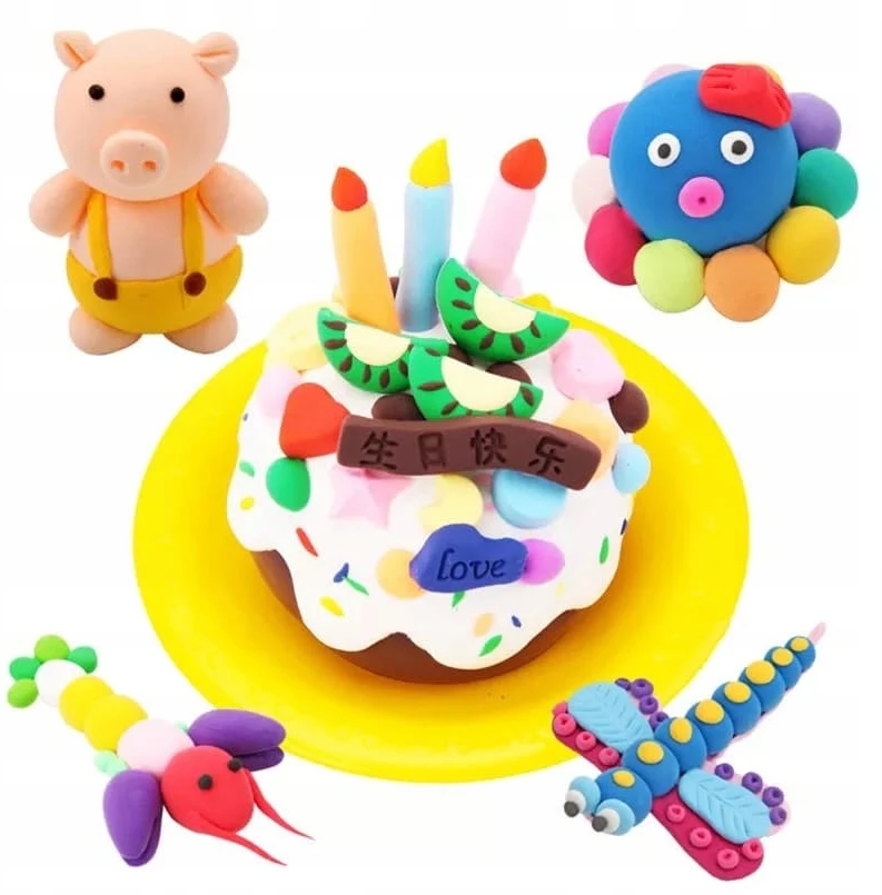Bigtoys Molio putplastis 24 spalvų Sensory Play tešlos vaikams rinkinys
