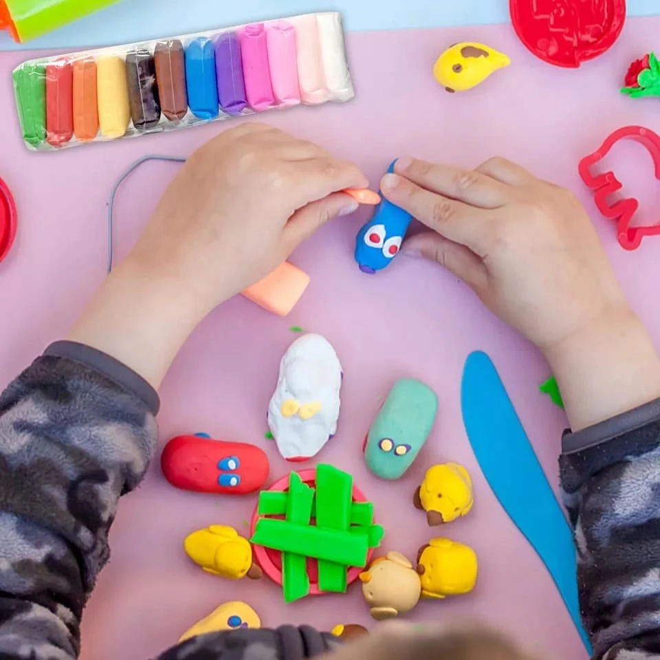 Bigtoys Molio putplastis 24 spalvų Sensory Play tešlos vaikams rinkinys