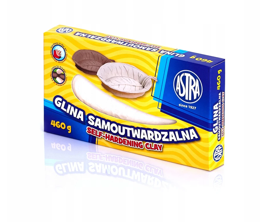 Molis kietėjantis ore Astra 460 g, baltas