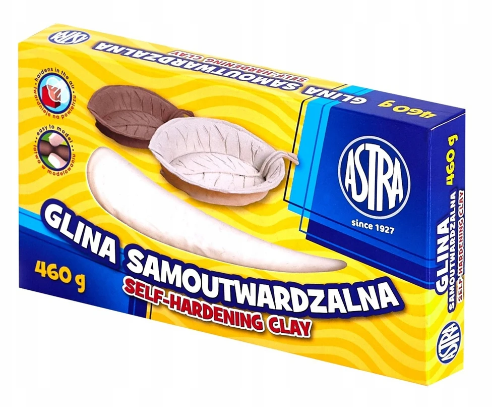 Molis kietėjantis ore Astra 460 g, baltas