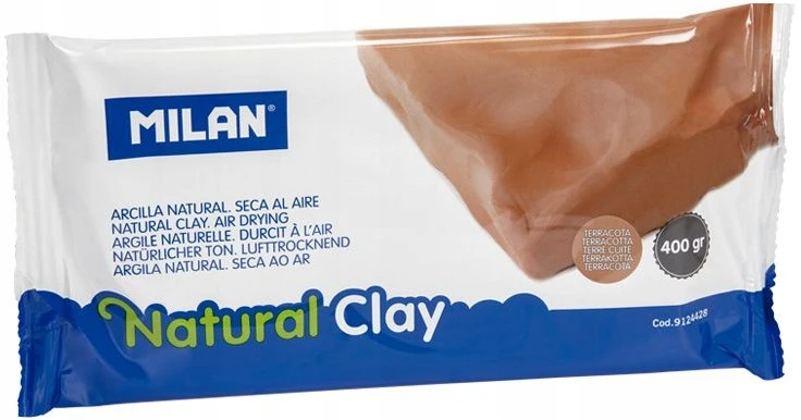 Molis natūralus savaime džiūstantis rudas Milan, 400g