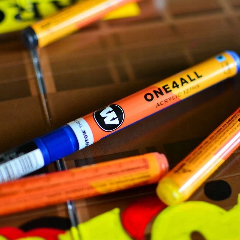 Molotow One4all 127hs Hot Set akriliniai markeriai, 6 vnt.