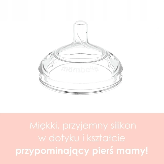 Mombella Anti-colic Baby Bottle 3M Ivory PPSU 210ml Naujas