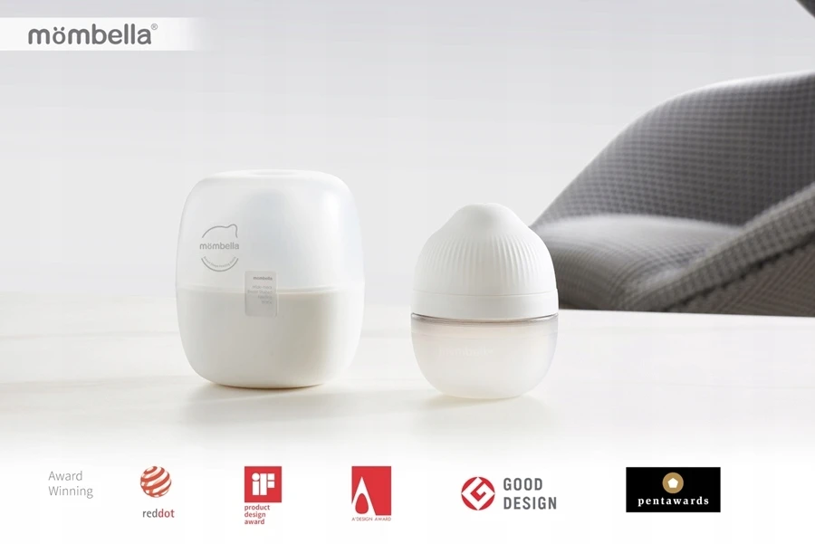 Mombella Buteliukas nuo pilvo dieglių naujagimiams Ivory Silicone 120ml