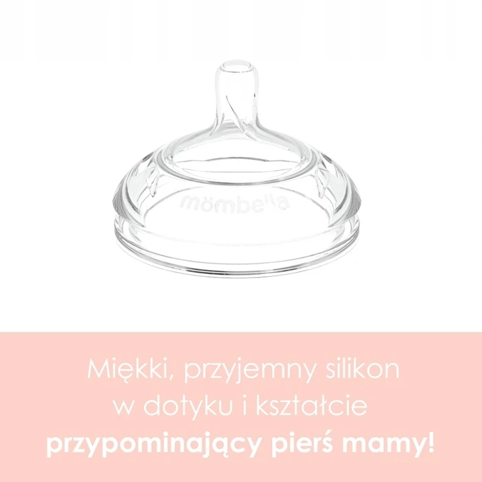 Mombella Buteliukas nuo pilvo dieglių naujagimiams Ivory Silicone 120ml