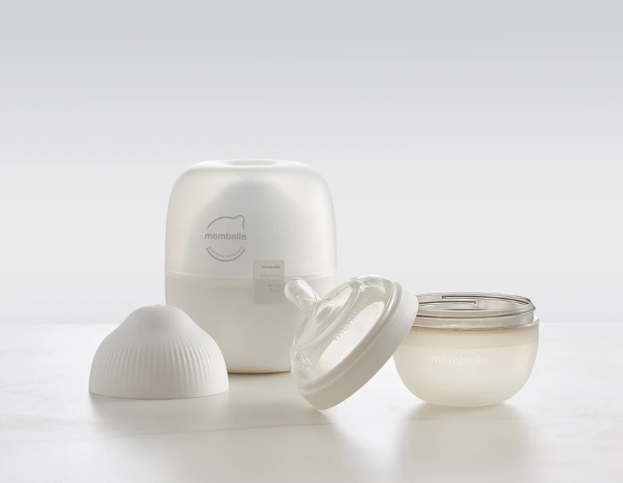 Mombella Buteliukas nuo pilvo dieglių naujagimiams Ivory Silicone 120ml