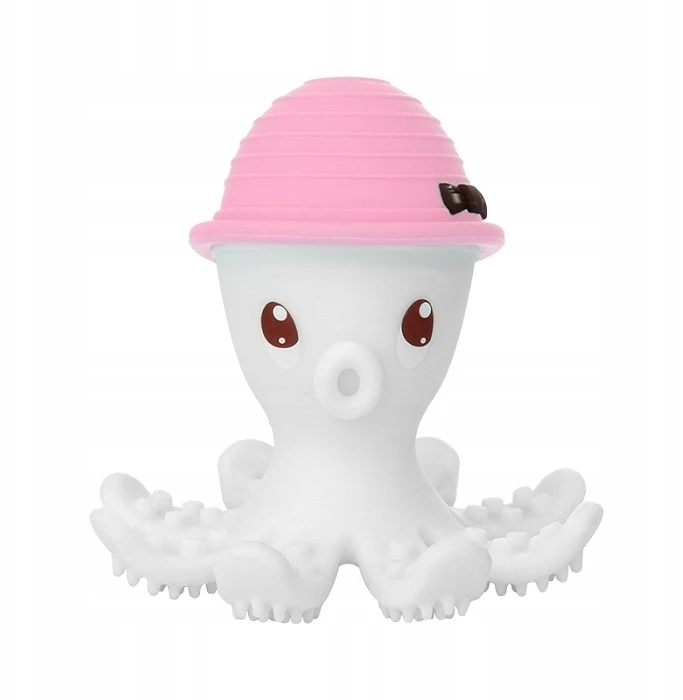 MOMBELLA Ortodontinis dantukas Octopus rožinės spalvos silikoniniai atspalviai