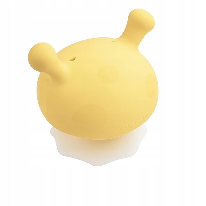 MOMBELLA TEETHER SOOTHING MSHROOM krūtų forma dantims geltona