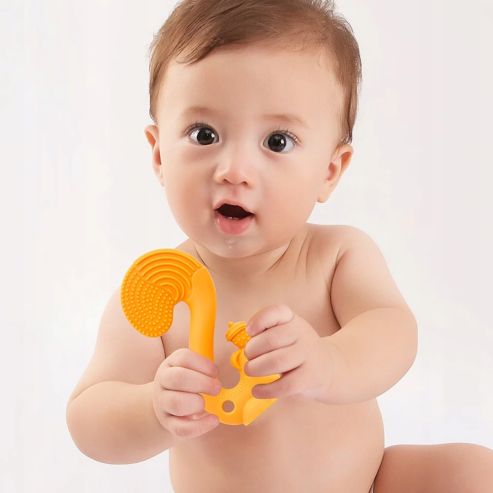 Mombella Teether žaislas Squirrel Light Mėlyna