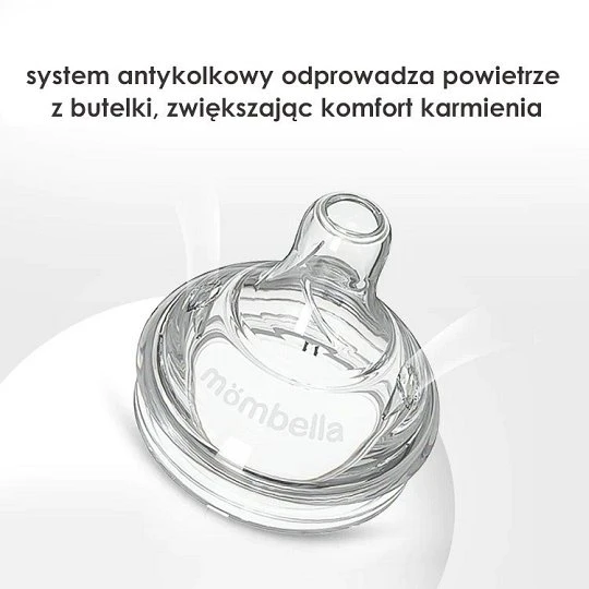 Mombella žindukas, skirtas klasikiniam M buteliukui nuo pilvo dieglių