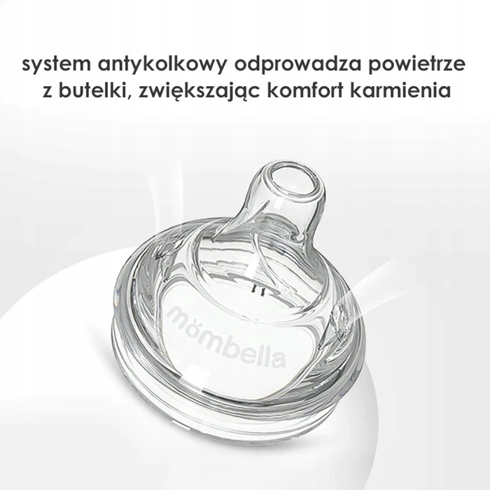 Mombella žindukas, skirtas klasikiniam S buteliukui nuo pilvo dieglių