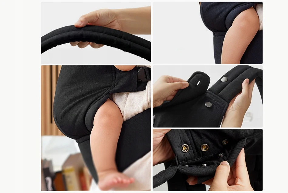 MomCozy BC001-BL00NB-A nešynė, juoda