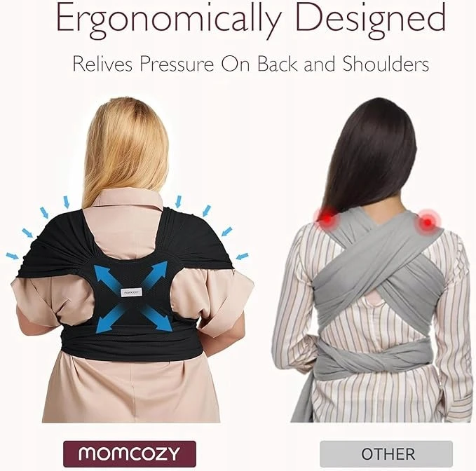 Momcozy įvynioklis kūdikiui, kvėpuojantis, reguliuojamas oro tinklelis
