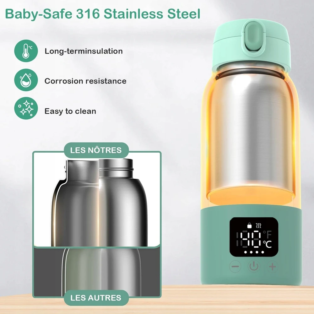 Momcozy Yansoo Bottle Milk Warmer greitas LCD ekranas