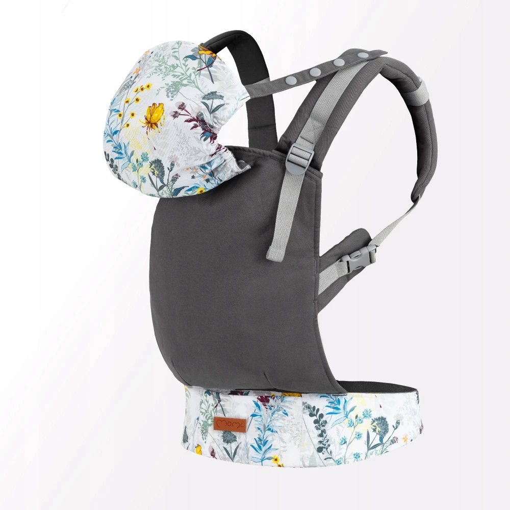 MoMi COLLET gėlių nešynė kūdikiui - 2in1 gobtuvas, 2 padėtys, iki 15kg