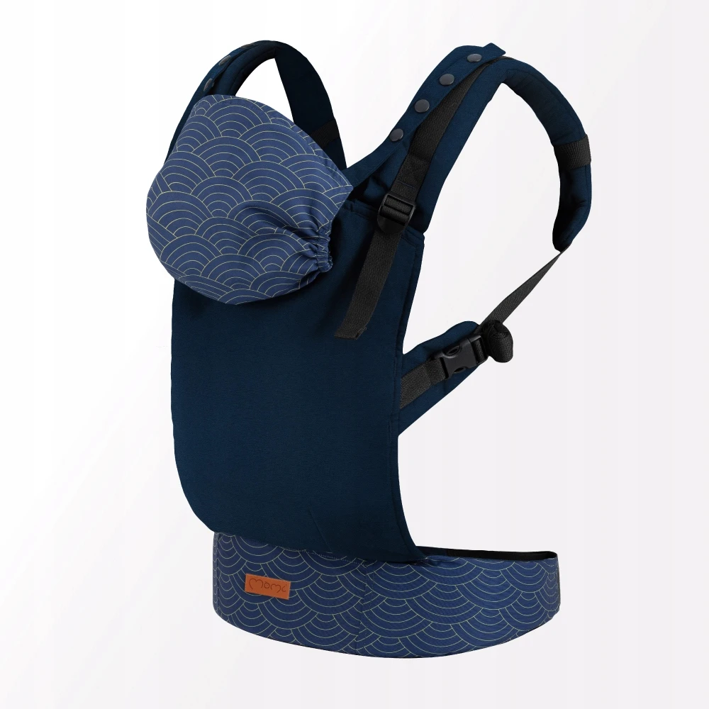 MoMi COLLET nešynė, tamsiai mėlyna - 2in1 gobtuvas, 2 pozicijos, iki 15 kg