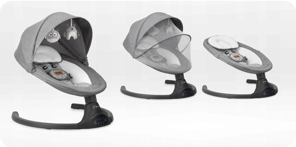 MoMi KENANI tamsus elektrinis rokeris - bounceris su bluetooth melodijomis ir nuotolinio valdymo pulteliu