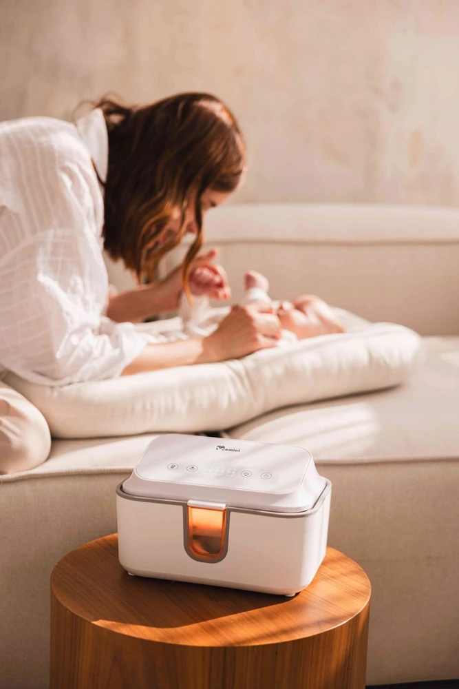 Momini drėgnos šiltos servetėlės WarmWipes