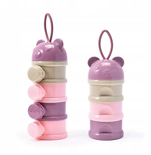 Mommy Bag konteineris Teddy bear pieno formulei, rožinis