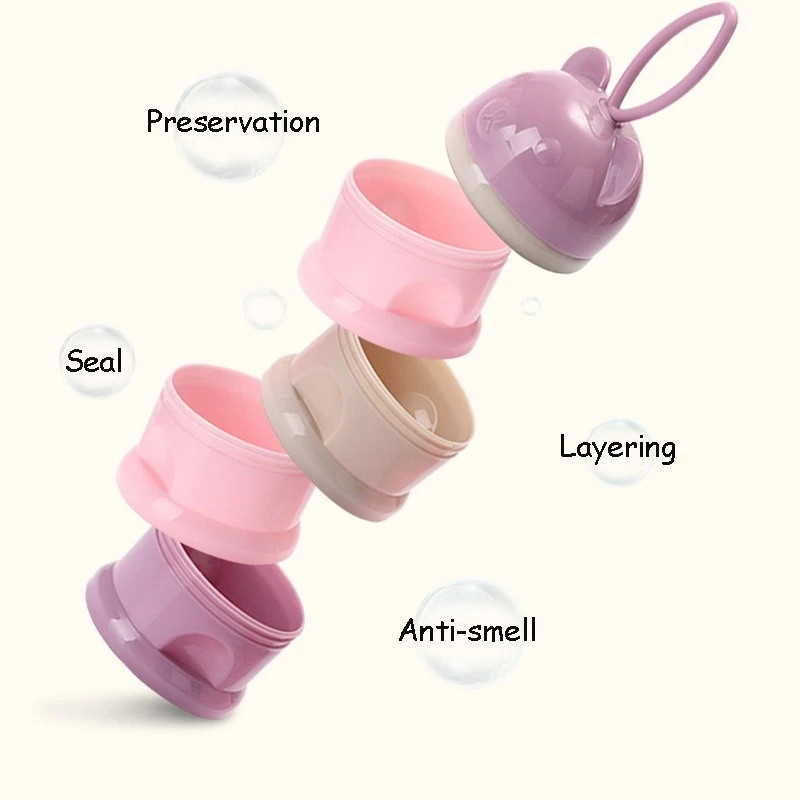 Mommy Bag konteineris Teddy bear pieno formulei, rožinis