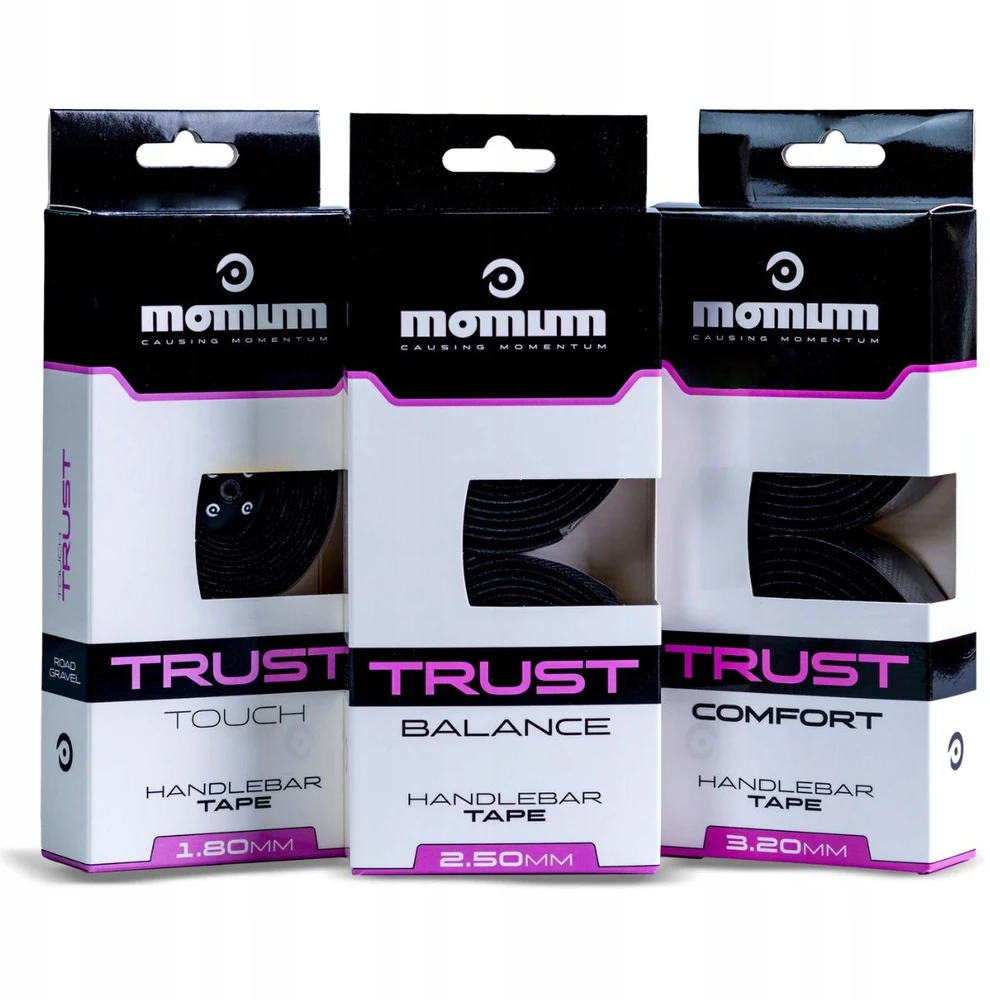 MOMUM TRUST Comfort dviračio vairo juosta 3,2 mm Juoda