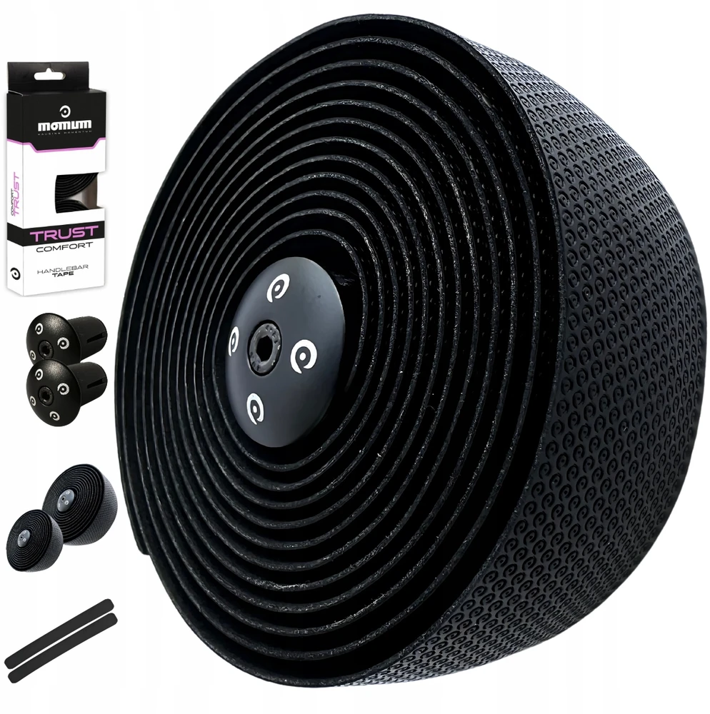 MOMUM TRUST Comfort dviračio vairo juosta 3,2 mm Juoda