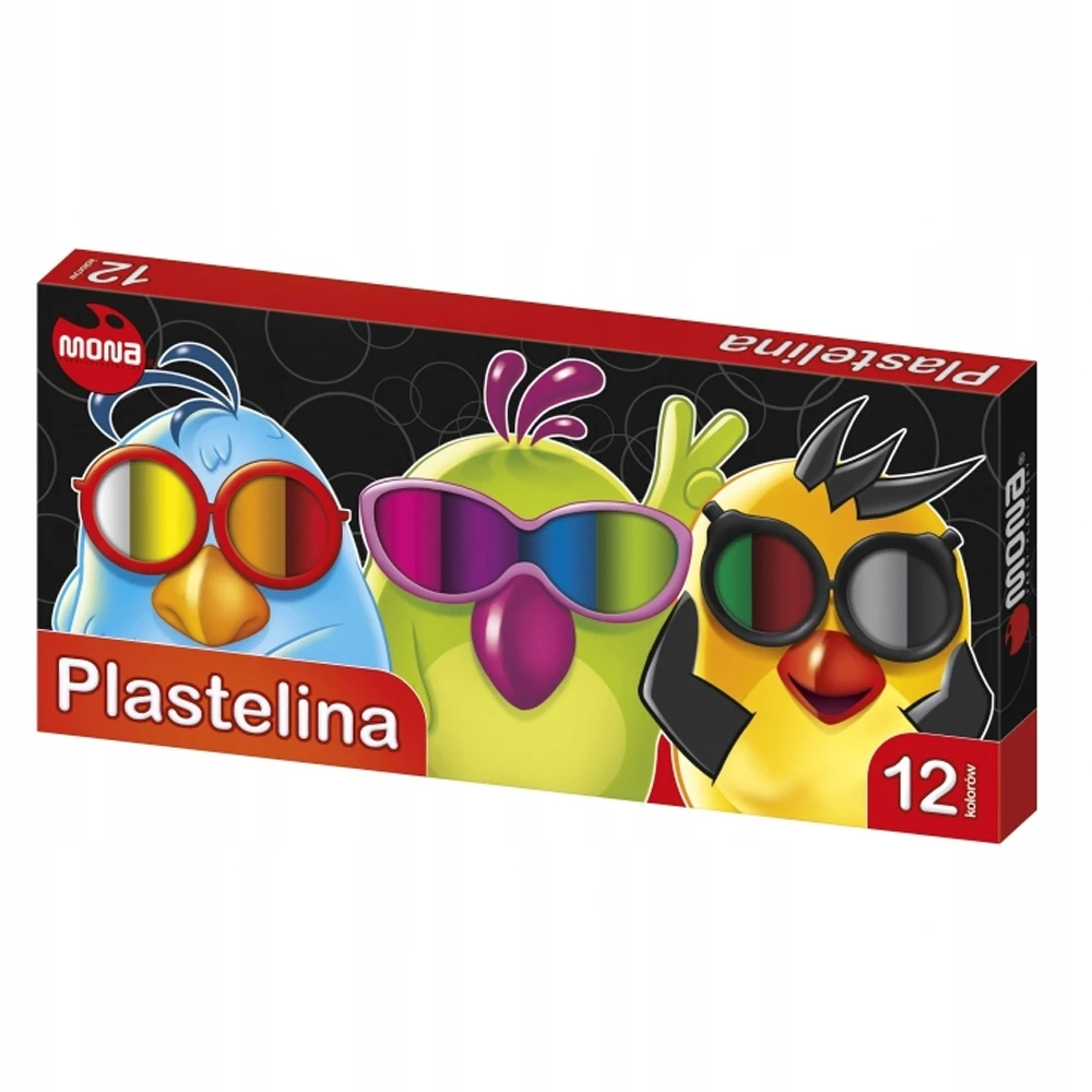 Lean School plastilinas, 12 spalvų MONA