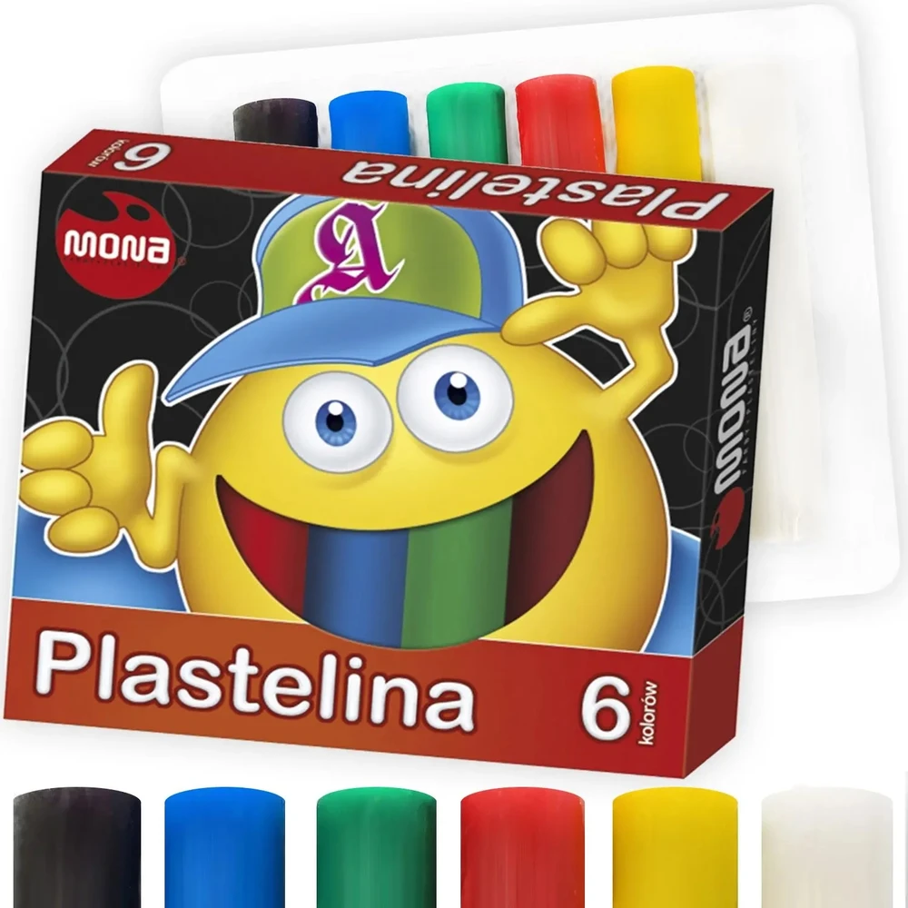 Lean School plastilinas 6 spalvų MONA