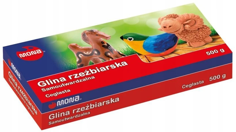 Mona savadeganti modelino masė, 500g, plytinės spalvos