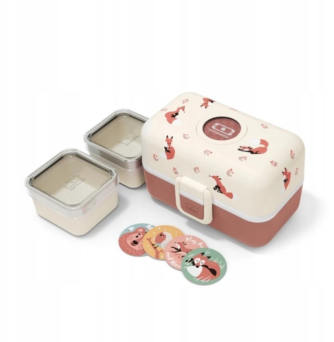 Monbento Tresor "cinnamon Fox" rinkinys: maisto dėžutė ir gertuvė