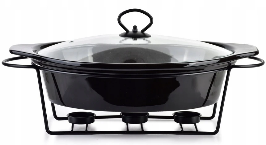 Mondex Juodas OVEL KERAMINIS INDAS SU DANGIU IR Juodas ŠILDYTUVAS 2,6l