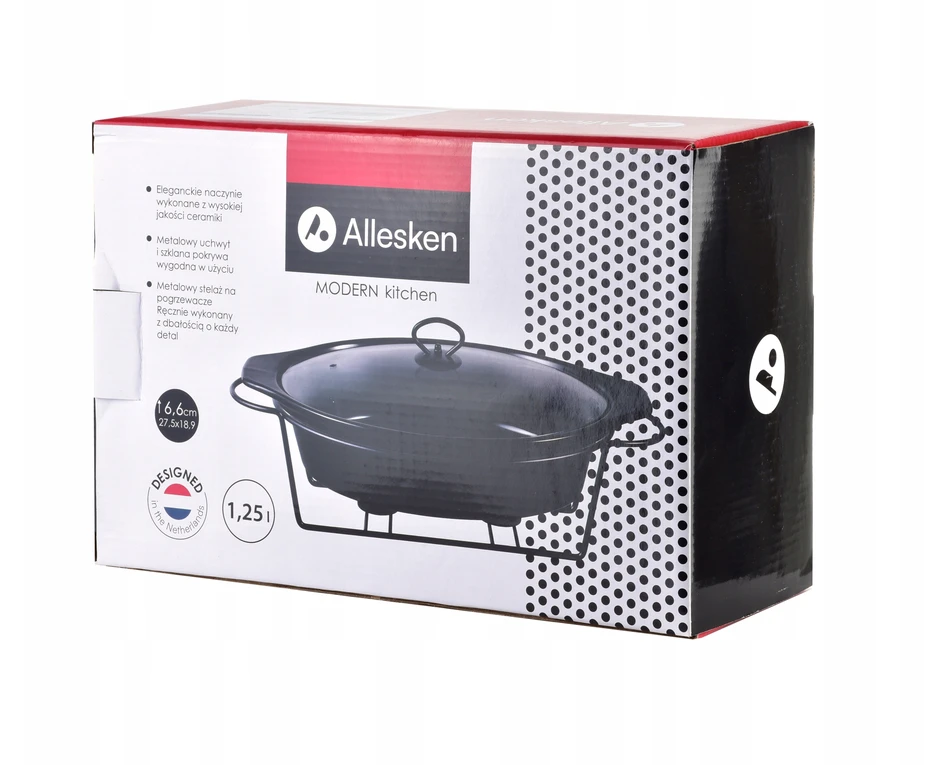 Mondex MODERNI VIRTUVĖ Indas su šildytuvu 1,25l 27,5x18,9x6,6 cm
