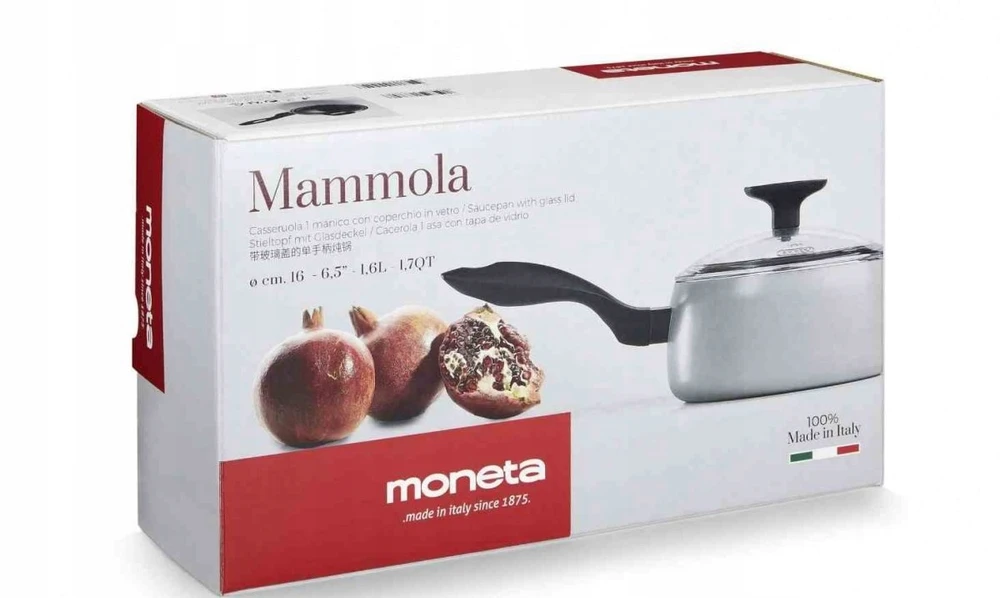 Moneta Puodas su dangčiu 16 cm
