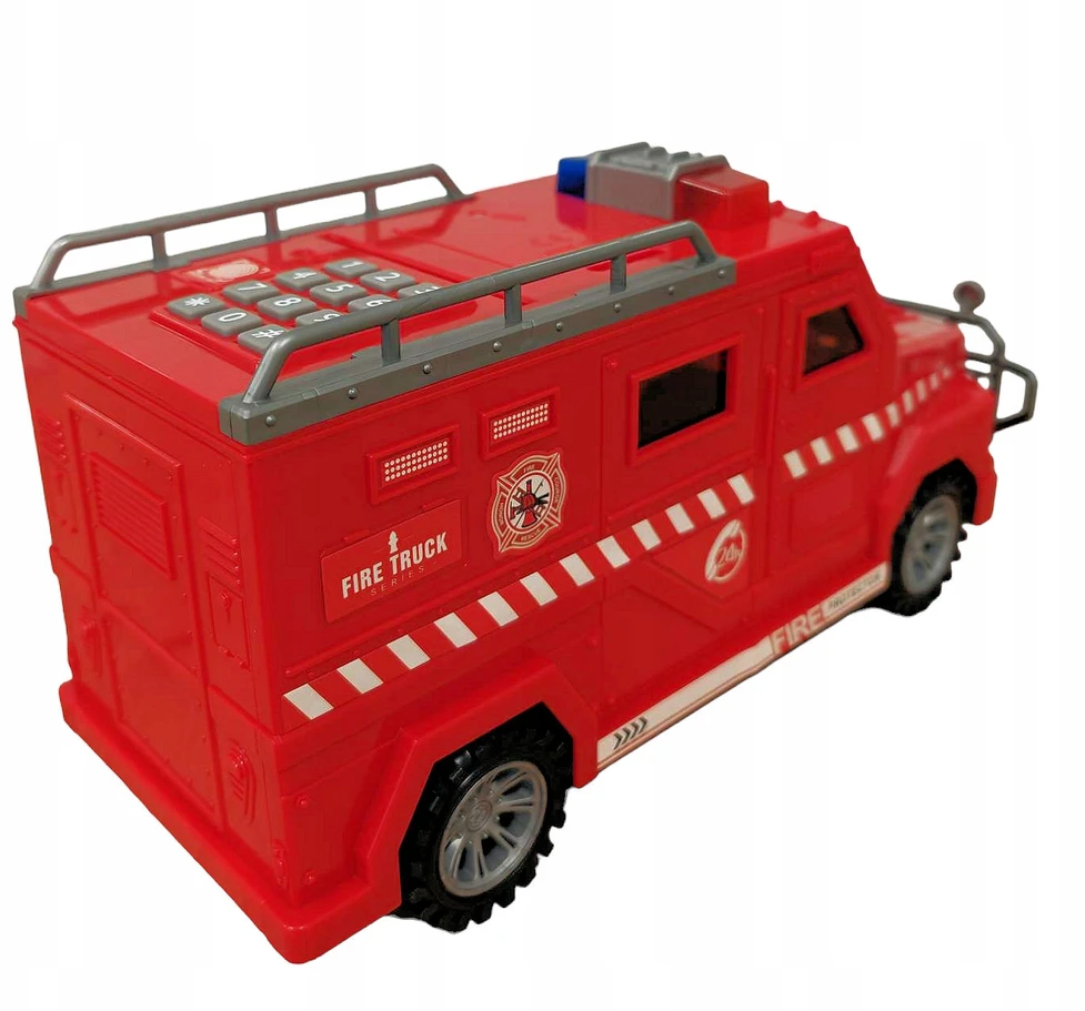 MONETŲ taupyklė SAUGU PIG BANKNOTAI DOVANA AUTOMOBILIŲ FIRE BRAND COIL