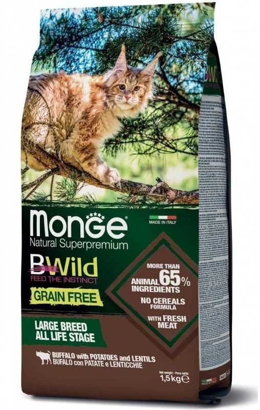 Monge BWild Large Breed (buivoliena, bulvės, lęšiai) 10kg