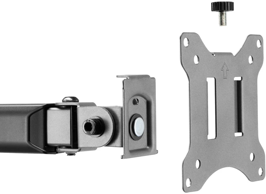 Laikiklis White Shark Baltas Shark Baltas Shark AMENHOTEP I, Desktop Mount for 1 Monitorius, Pilkas (GMS-3204)